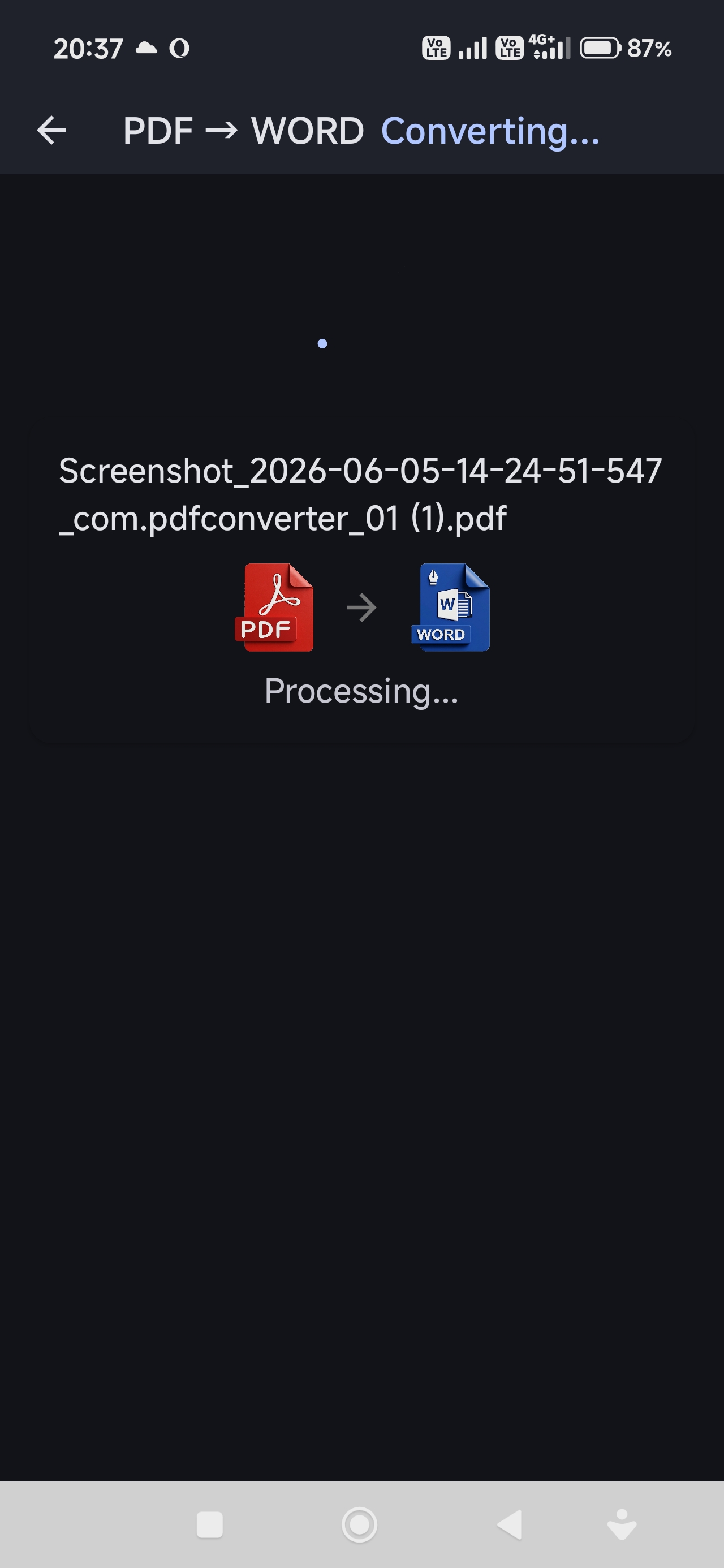Conversion Progress