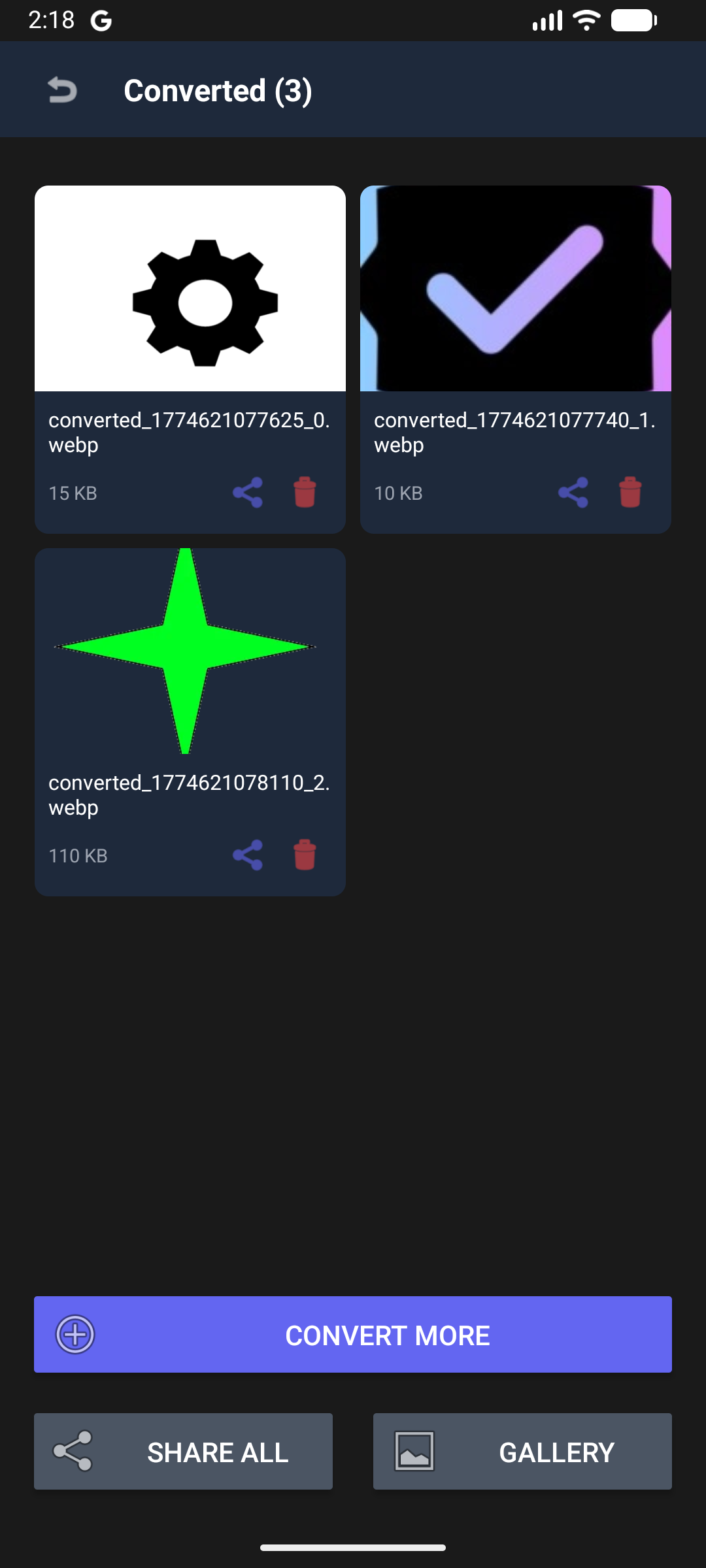 Results Screen