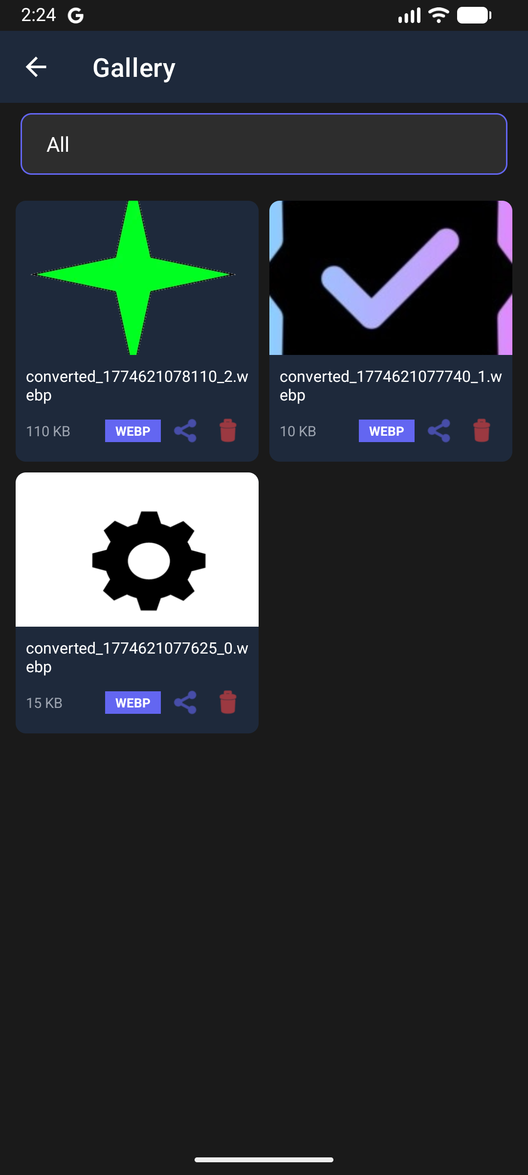 Built-in Gallery